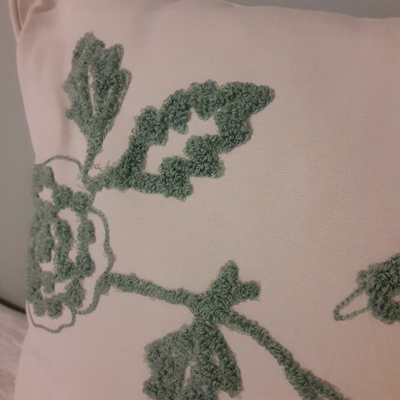 Chenille Embroidered PillowBird & Floral - Picture 6 of 6
